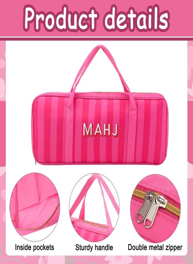 Soulchen Mahjong Bags for Tiles and Racks Empty 21 x 8 x 2.2 Inch Mahjong Rack Storage Bag with Handle Zipper Tiles Games Accessories Gifts for Card Pushers Rack Carrying(Only Case) - Image 3